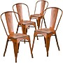 Flash Furniture Colorful Restaurant Chair, Orange, 4 Pack (4ET3534OR)~#|#~sp160415086_sc7