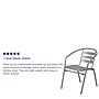 Flash Furniture Restaurant Patio Chair, Silver, 4 Pack (4TLH017C)~#|#~sp160415132_sc7