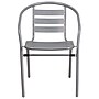 Flash Furniture Restaurant Patio Chair, Silver, 4 Pack (4TLH017C)~#|#~sp160415133_sc7
