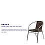 Flash Furniture Restaurant Patio Chair, Aluminum and Dark Brown Rattan, 4 Pack (4TLH020)~#|#~sp160415179_sc7