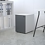 Flash Furniture 3-Drawer Cabinet, Legal & Letter Files, White/Charcoal, 21" (HZCHPL02GRYWH)~#|#~sp160415279_sc7