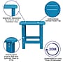 Flash Furniture Charlestown All-Weather Poly Resin Wood Adirondack Chairs with Side Table, Blue, 3/Set (JJC145012T141BU)~#|#~sp160415539_sc7