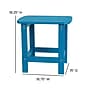 Flash Furniture Charlestown All-Weather Poly Resin Wood Adirondack Chairs with Side Table, Blue, 3/Set (JJC145012T141BU)~#|#~sp160415541_sc7