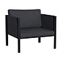 Flash Furniture Lea Indoor/Outdoor Patio Chair with Cushions, Black/Charcoal (GM2011081SCH)~#|#~sp160415545_sc7