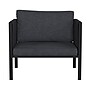 Flash Furniture Lea Indoor/Outdoor Patio Chair with Cushions, Black/Charcoal (GM2011081SCH)~#|#~sp160415554_sc7
