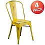 Flash Furniture Colorful Restaurant Chair, Yellow, 4 Pack (4ET3534YL)~#|#~sp160416657_sc7
