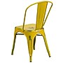 Flash Furniture Colorful Restaurant Chair, Yellow, 4 Pack (4ET3534YL)~#|#~sp160416662_sc7