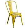 Flash Furniture Colorful Restaurant Chair, Yellow, 4 Pack (4ET3534YL)~#|#~sp160416664_sc7