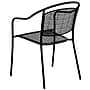 Flash Furniture Patio Arm Chair with Round Back, Black, 5 Pack (5CO3BK)~#|#~sp160416718_sc7