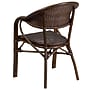 Flash Furniture Milano Series Bamboo Patio Chair, Cocoa Rattan/Bamboo-Aluminum Frame (SDAAD642003R1)~#|#~sp160416741_sc7