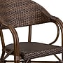 Flash Furniture Milano Series Bamboo Patio Chair, Cocoa Rattan/Bamboo-Aluminum Frame (SDAAD642003R1)~#|#~sp160416742_sc7