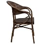 Flash Furniture Milano Series Bamboo Patio Chair, Cocoa Rattan/Bamboo-Aluminum Frame (SDAAD642003R1)~#|#~sp160416743_sc7