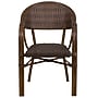 Flash Furniture Milano Series Bamboo Patio Chair, Cocoa Rattan/Bamboo-Aluminum Frame (SDAAD642003R1)~#|#~sp160416744_sc7