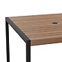 Flash Furniture Lark Square Outdoor Dining Table with Umbrella Holder Hole, Teak (XUDGUH8100)~#|#~sp160416754_sc7