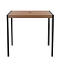 Flash Furniture Lark Square Outdoor Dining Table with Umbrella Holder Hole, Teak (XUDGUH8100)~#|#~sp160416756_sc7