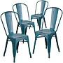 Flash Furniture Colorful Restaurant Chair, Kelly Blue-Teal, 4 Pack (4ET3534KB)~#|#~sp160416984_sc7