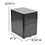 Flash Furniture 3-Drawer Cabinet, Legal & Letter Files, Black, 21" (HZCHPL01BK)~#|#~sp160417394_sc7