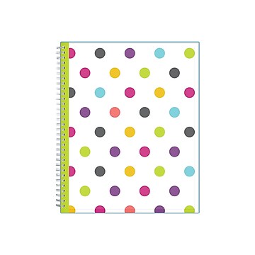 2022-2023 Blue Sky Teacher Dots 8.5" x 11" Academic Weekly & Monthly Planner, Multicolor (100330-A23)