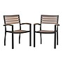 Flash Furniture Faux Teak Patio Chair, 2 Pack (2XUDGHW6006)~#|#~sp160417412_sc7