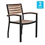 Flash Furniture Faux Teak Patio Chair, 2 Pack (2XUDGHW6006)~#|#~sp160417438_sc7