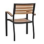 Flash Furniture Faux Teak Patio Chair, 2 Pack (2XUDGHW6006)~#|#~sp160417456_sc7