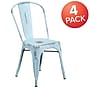Flash Furniture Colorful Restaurant Chair, Green-Blue, 4 Pack (4ET3534DB)~#|#~sp160417820_sc7