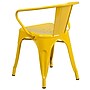 Flash Furniture Colorful Restaurant Chair with Arms, Yellow, 4 Pack (4CH31270YL)~#|#~sp160417959_sc7