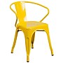 Flash Furniture Colorful Restaurant Chair with Arms, Yellow, 4 Pack (4CH31270YL)~#|#~sp160417960_sc7