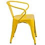 Flash Furniture Colorful Restaurant Chair with Arms, Yellow, 4 Pack (4CH31270YL)~#|#~sp160417961_sc7