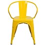 Flash Furniture Colorful Restaurant Chair with Arms, Yellow, 4 Pack (4CH31270YL)~#|#~sp160417962_sc7