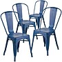 Flash Furniture Colorful Restaurant Chair, Antique Blue, 4 Pack (4ET3534AB)~#|#~sp160417963_sc7