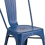 Flash Furniture Colorful Restaurant Chair, Antique Blue, 4 Pack (4ET3534AB)~#|#~sp160417975_sc7