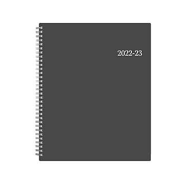 2022-2023 Blue Sky Collegiate 8.5" x 11" Academic Weekly & Monthly Planner, Gray (100135-A23)