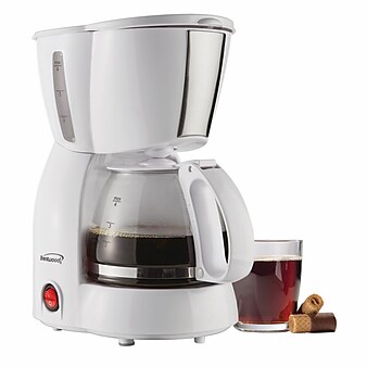 Brentwood 4-Cups Automatic Coffee Maker, White (BTWTS213W)
