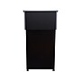 Oklahoma Sound Combo 47.5" Portable Lectern, Black/Charcoal (22-112-BK)~#|#~sp160718456_sc7