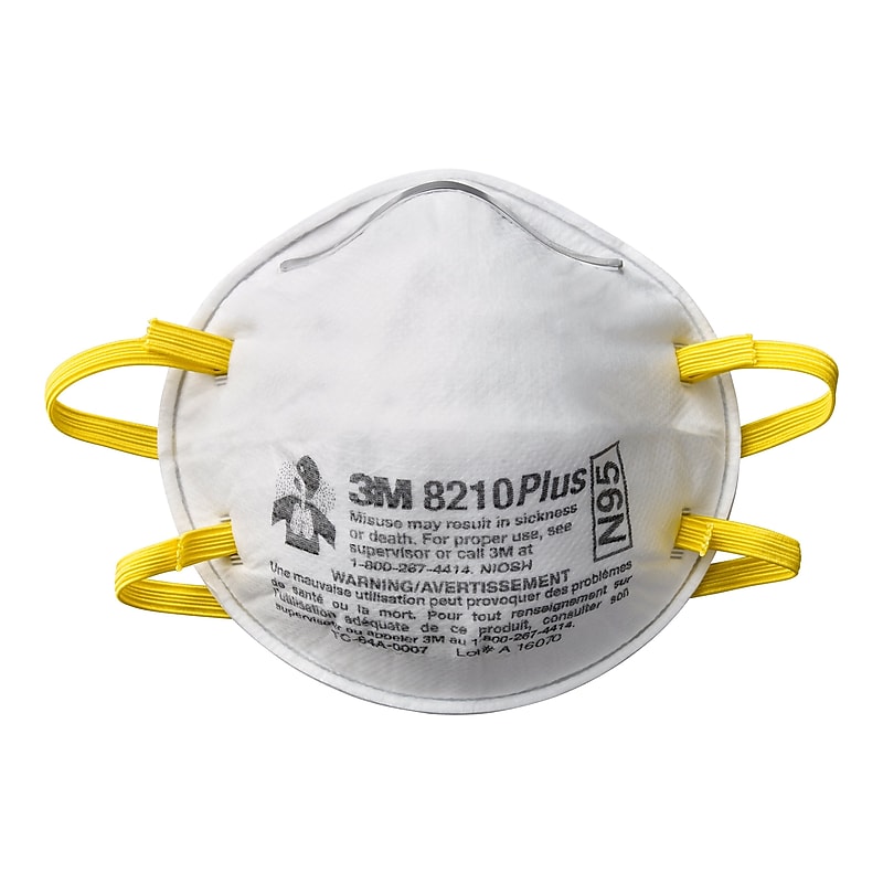3M™ 8210Plus N95 Performance Disposable Particulate Respirator, 20/pack (8210PP20-DC) image 1