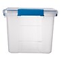 Ezy Storage 52.8 Qt. Latch Lid Storage Tote, Clear/Blue (33608)~#|#~sp160968951_sc7