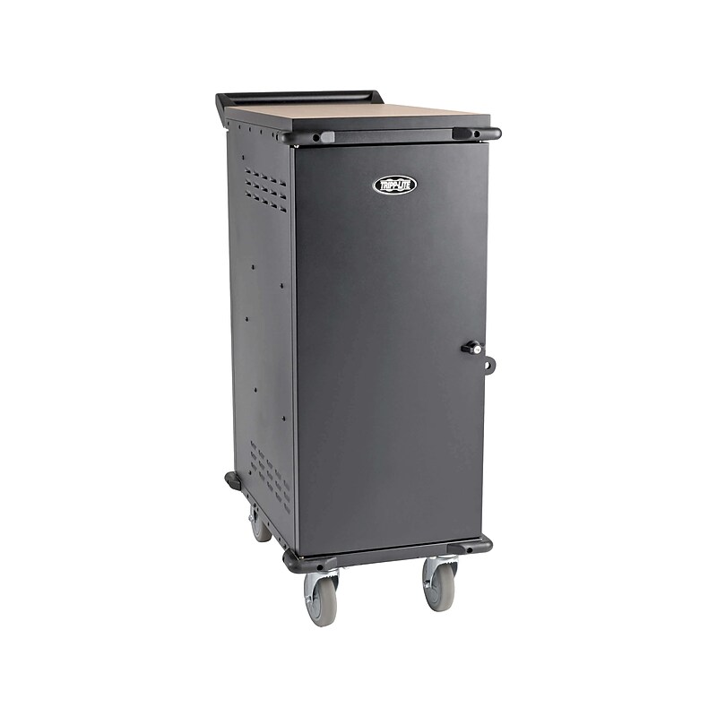 Tripp Lite Lockable 21-Unit Laptop Storage Cabinet, Black, Steel (CSC21AC) image 1