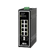 Tripp Lite NGI-U08C2POE8 8-Port Gigabit Ethernet DIN Rail-Mountable Switch