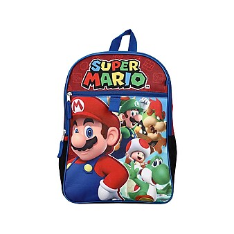 Bioworld Nintendo Super Mario Backpack Set, Multicolor (B1B05EZSMBSB00)