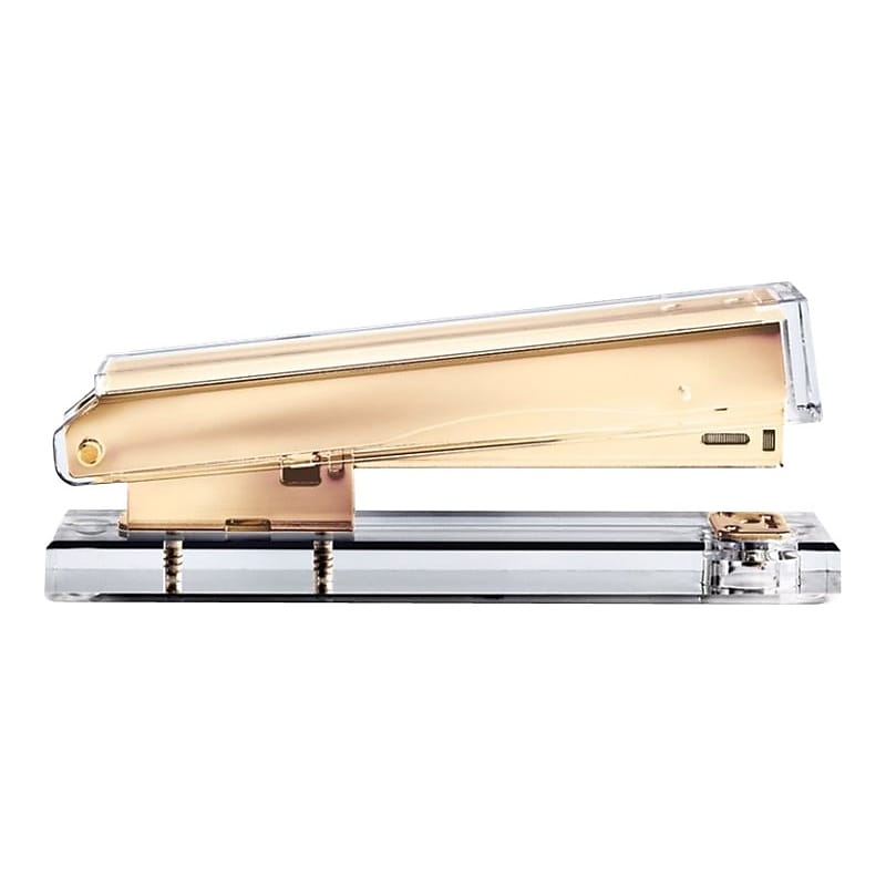 Russell+Hazel Fashion Stapler, 20-Sheet Capacity, Gold/Clear, Each (81704R) image 1