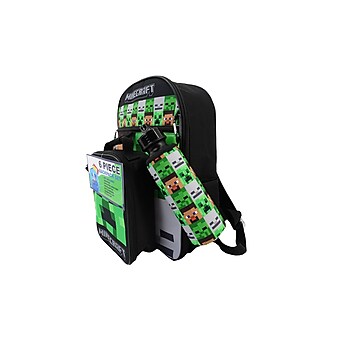 Bioworld Minecraft School Backpack Set, Multicolor (B1Y1LUYMNCSB00)