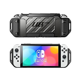 SUPCASE Unicorn Beetle PRO Dockable Grip Case for Nintendo Switch OLED, Black (SUP-Switch2021-UBPro-Black)