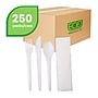 Eco-Products Plantware Crystallized Polylactide Cutlery Kit, Medium-Weight, White, 250/Pack (EP-S015)~#|#~sp161309366_sc7