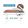 Mount-It! 55"W Electric Adjustable Standing Desk, Brown/White (MI-18062)~#|#~sp161382647_sc7