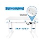 Mount-It! 55"W Electric Adjustable Standing Desk, White (MI-18061)~#|#~sp161382653_sc7