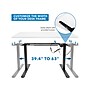 Mount-It! 55"W Electric Adjustable Standing Desk, White/Black (MI-18064)~#|#~sp161382658_sc7