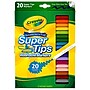 Crayola Washable Markers, Super Tips, 20 Assorted Colors, 6 Boxes (BIN588106-6)~#|#~sp161388188_sc7