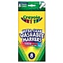 Crayola Ultra-Clean Washable Markers, Fine Tip, 8 Classic Colors/Box, 6 Boxes (BIN7809-6)~#|#~sp161388220_sc7