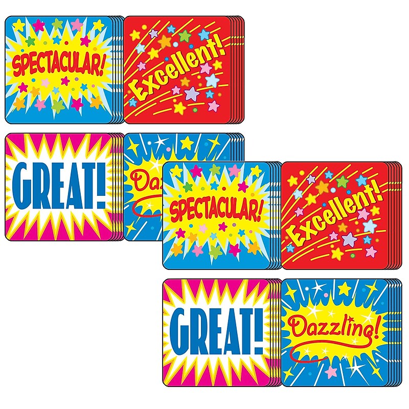 Carson Dellosa Education Positive Words Motivational Stickers, 120 Per Pack, 12 Packs (CD-0625-12) image 1